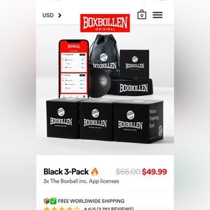 Boxbollen set of 3. Unopened